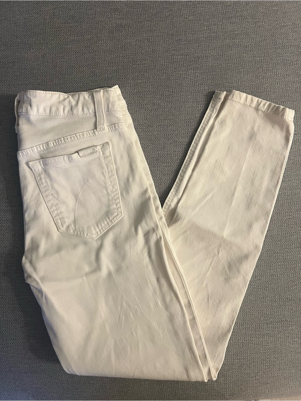 Joe’s Jeans Mid‑Rise Skinny Ankle – Cream/White, Size 26 - Picture 2 of 8